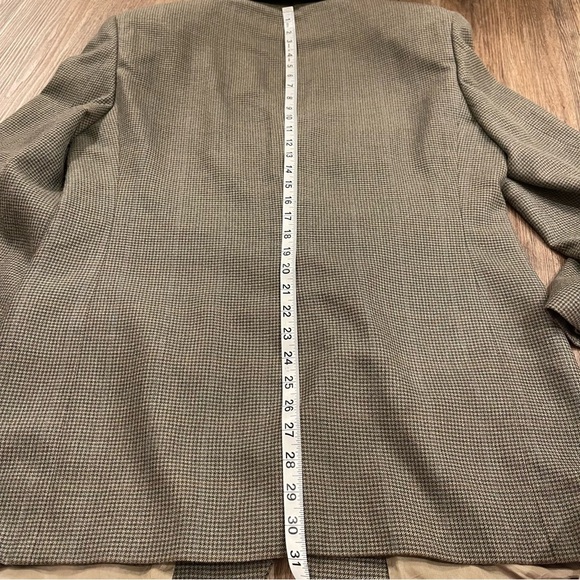 Brooks Brothers 346 Men's 42R Silk Wool Houndstooth Beige Suit Jacket Blazer - Picture 11 of 12